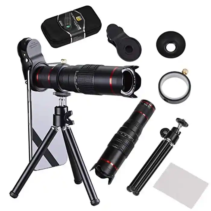 22x Camera Zoom Optical Telescope Lens (1 x 22X Zoom Telephoto) with BAK4 glass Coated Green Membrane